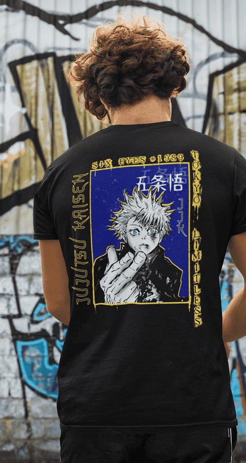 טי שירט אנימה גוג'ו