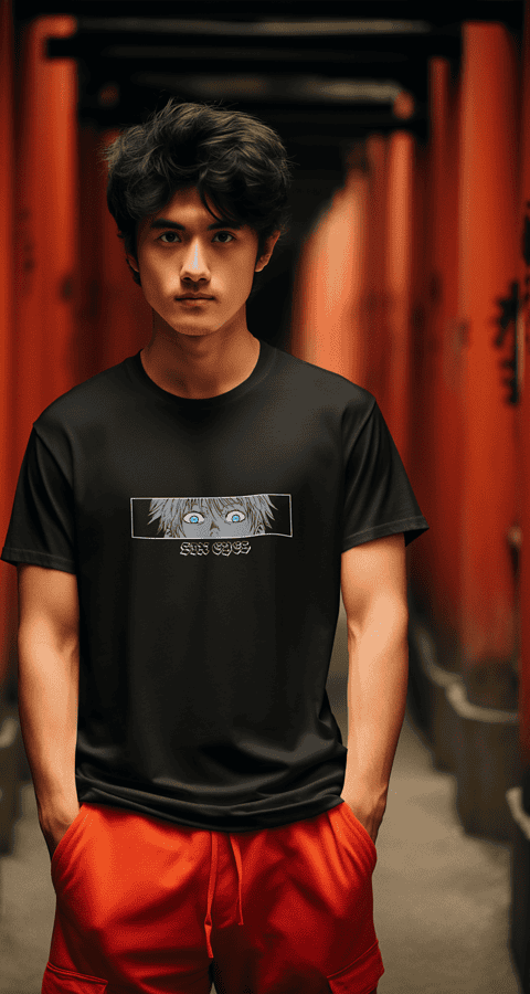 טי שירט אנימה גוג'ו