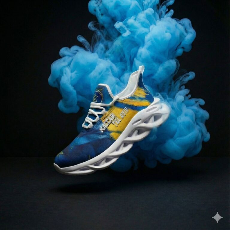 נעלי ריצה מכבי תל אביב + מדרס ג'ל מתנה